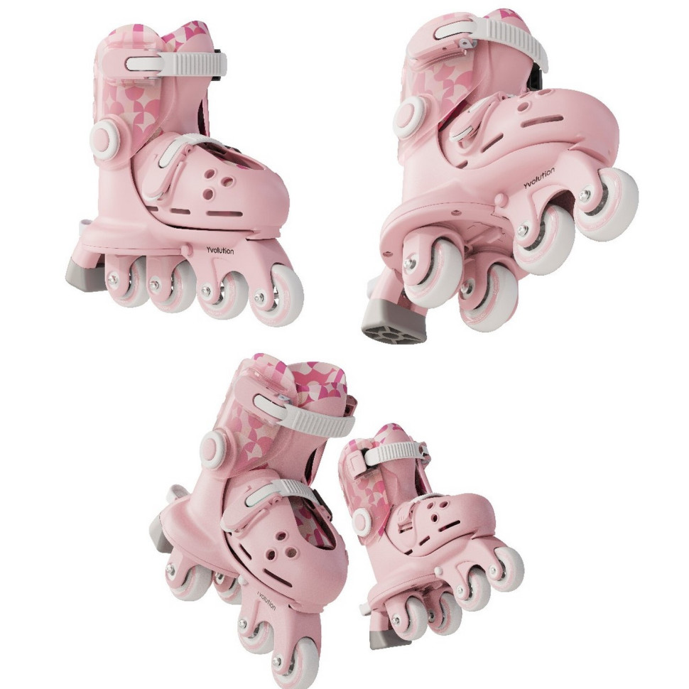 Ролики Yvolution Switch Skates Рожеві YR25P4