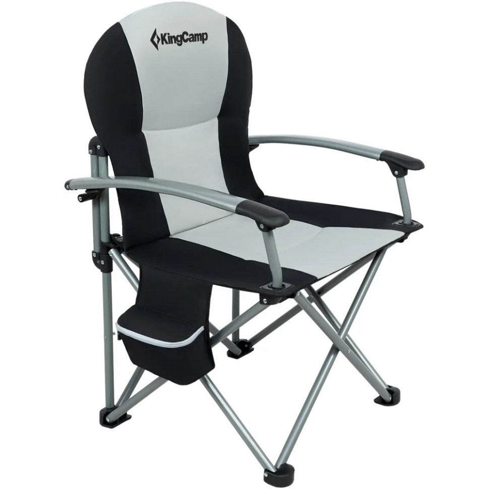 Крісло туристичне Conifer KingCamp KC3987_BLACK/MEDIUMGREY, до 160 кг