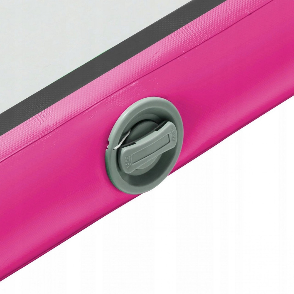 Мат надувной гимнастический  Air Track Mat 4FIZJO P-5907739311788, 400 x 100 x 15 см, White/Pink