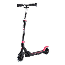 Самокат двоколісний FLOW ELEMENT JUNIOR LIGHTS GLOBBER 729-110 чорно-рожевий