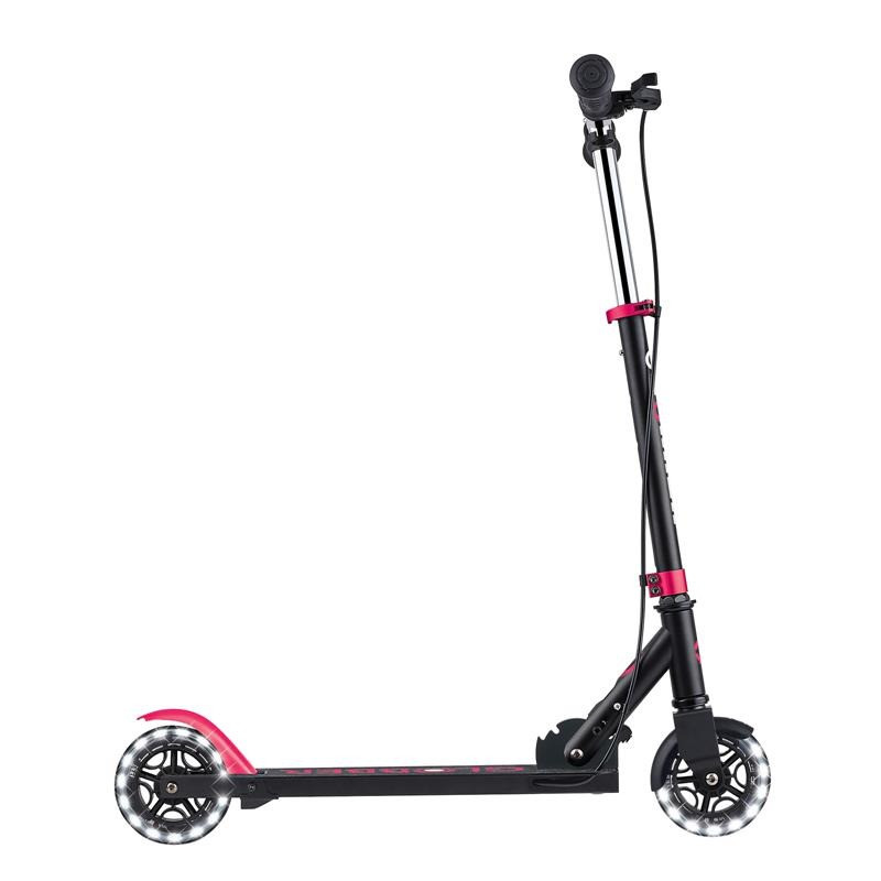 Самокат двоколісний FLOW ELEMENT JUNIOR LIGHTS GLOBBER 729-110 чорно-рожевий