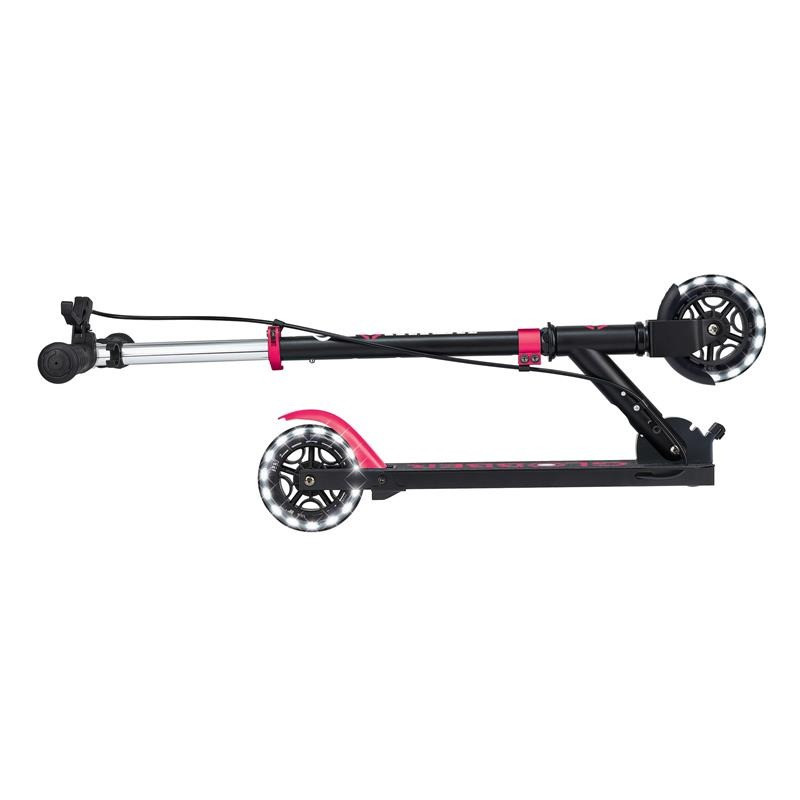 Самокат двоколісний FLOW ELEMENT JUNIOR LIGHTS GLOBBER 729-110 чорно-рожевий
