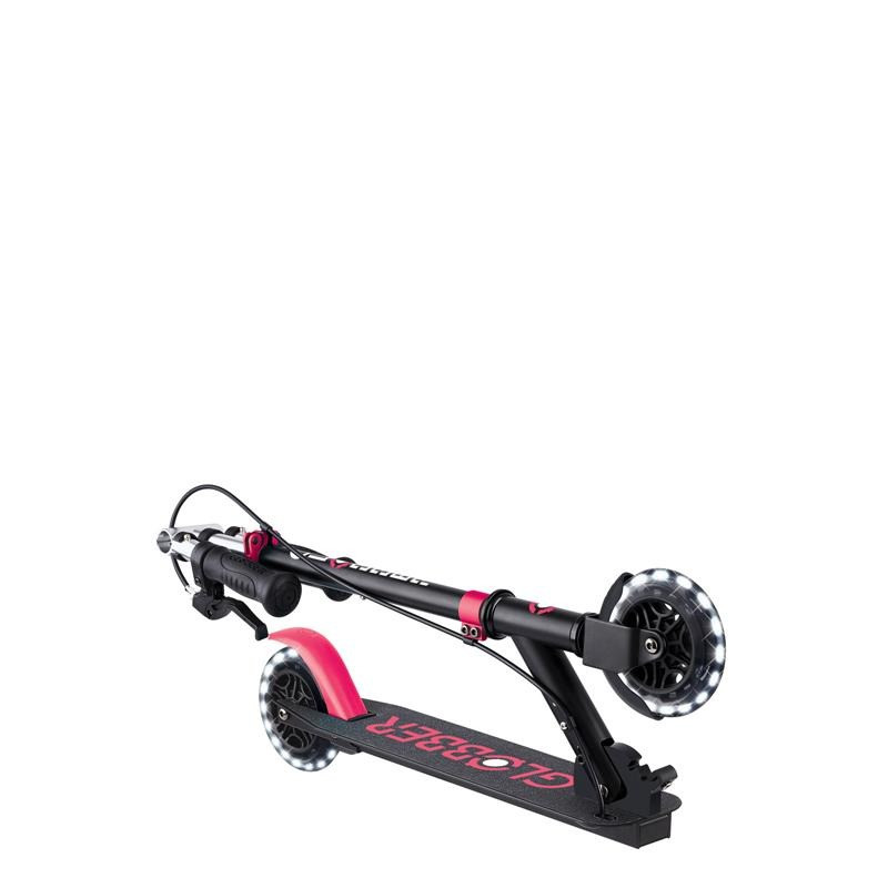 Самокат двоколісний FLOW ELEMENT JUNIOR LIGHTS GLOBBER 729-110 чорно-рожевий