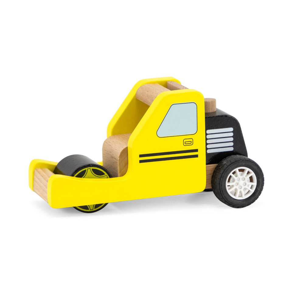 Игрушечная машинка Дорожный каток Viga Toys 44518 деревянный