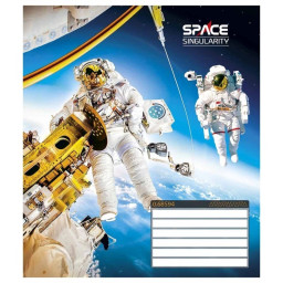 Зошит учнівський "Space singularity" Школярик 012-3384L-5 в лінію, 12 аркушів 