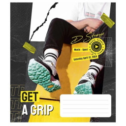 Тетрадь общая «Get a grip» Школярик 048-3304L-1 в линию, 48 листов