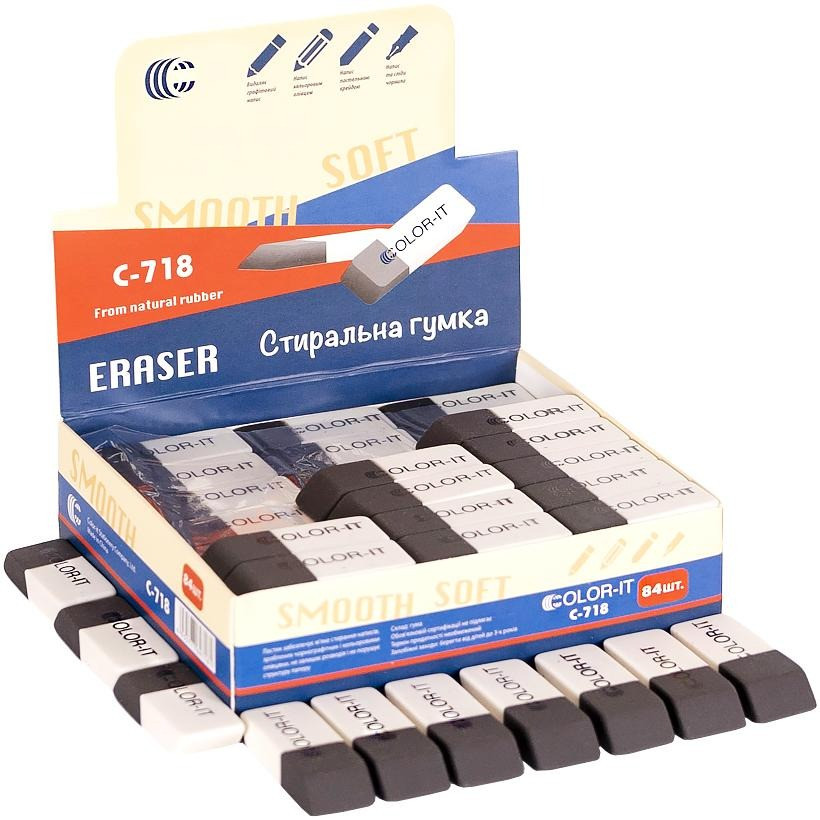 Ластик двухсторонний 718 COLOR-IT 718SP