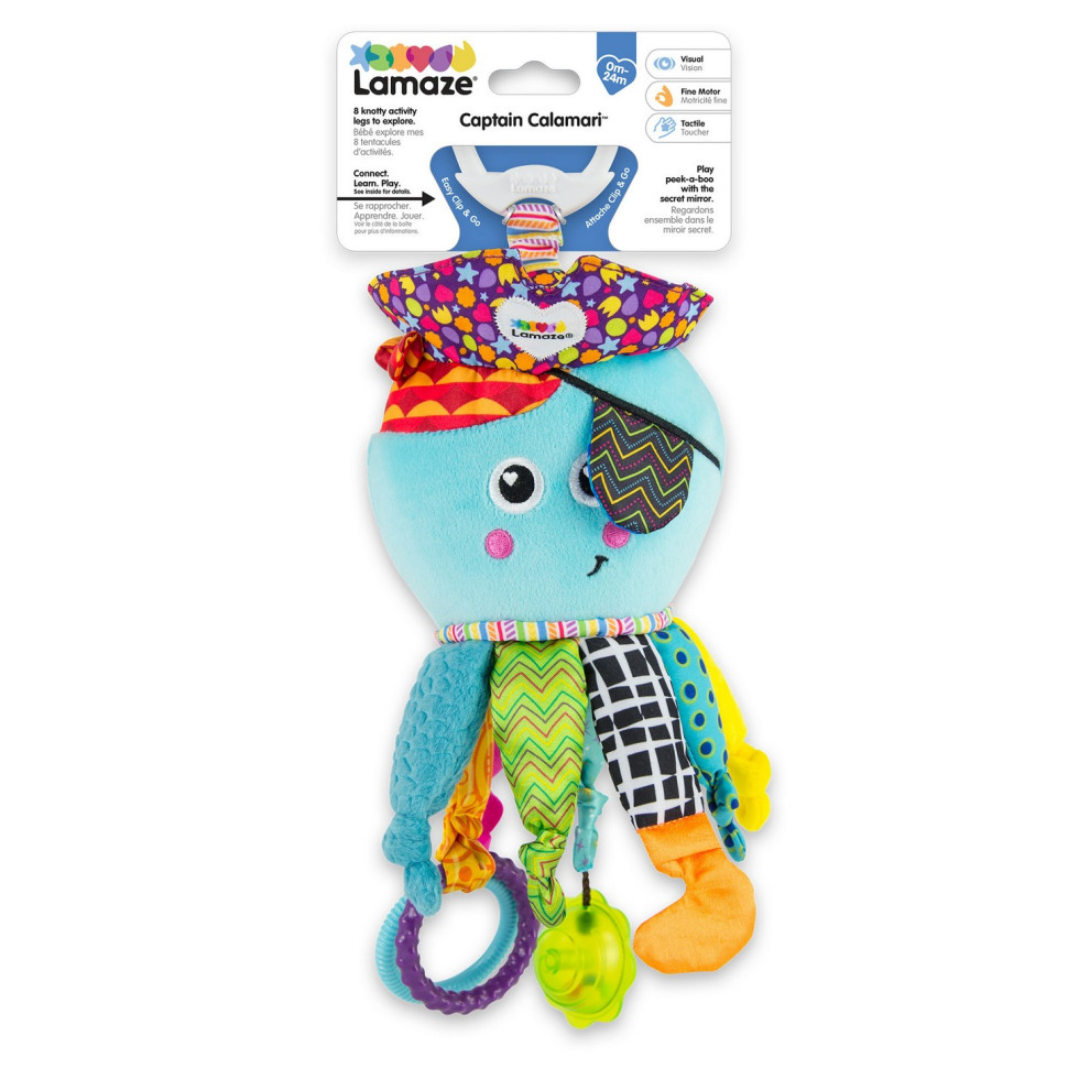 М'яка іграшка-підвіска Кальмар Lamaze L27068 із прорізувачем