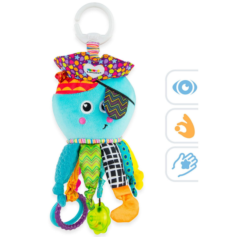 М'яка іграшка-підвіска Кальмар Lamaze L27068 із прорізувачем