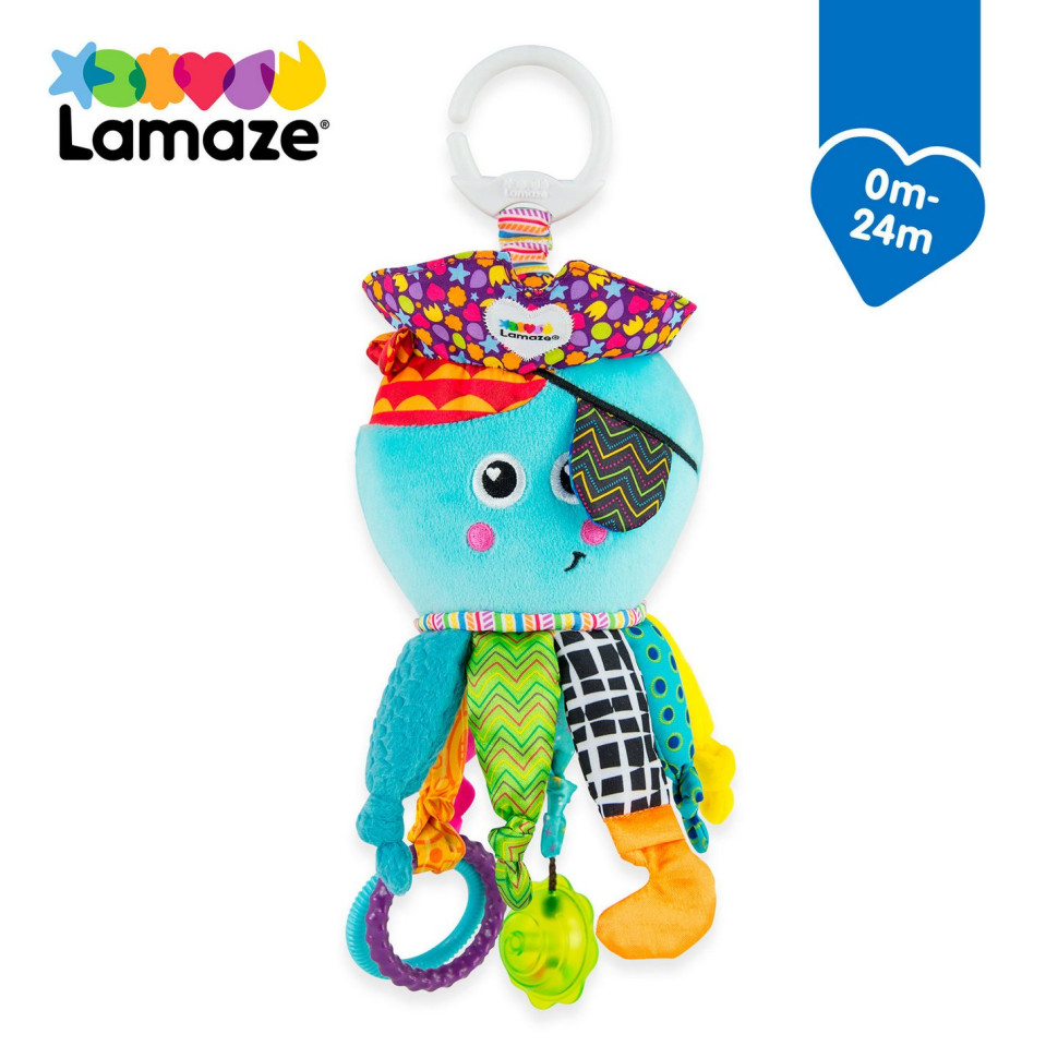 М'яка іграшка-підвіска Кальмар Lamaze L27068 із прорізувачем
