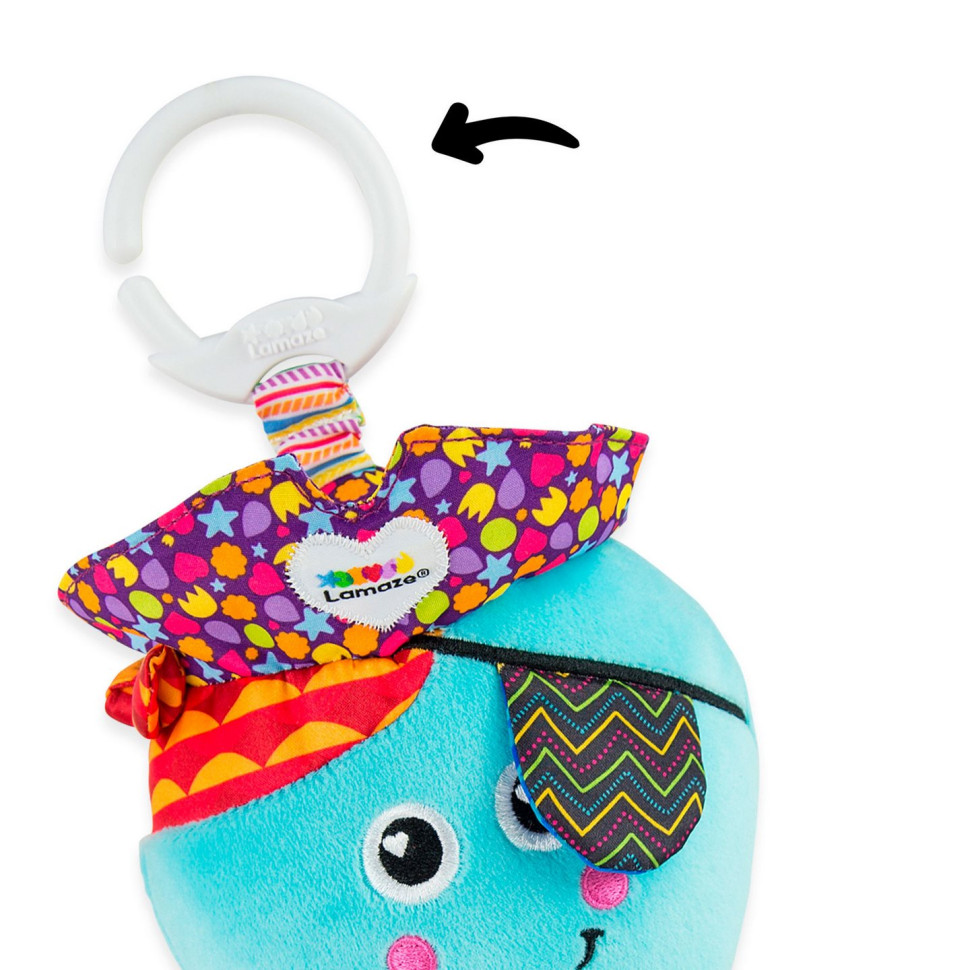 М'яка іграшка-підвіска Кальмар Lamaze L27068 із прорізувачем