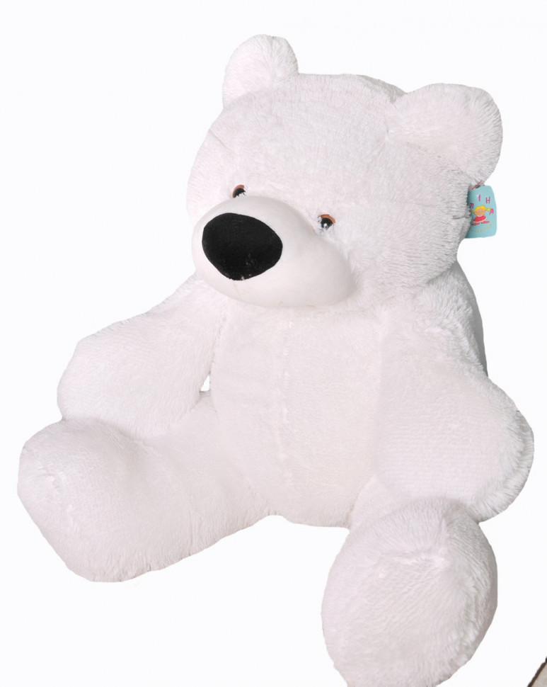 Мягкая игрушка Alina Toys мишка Бублик 110 см белый 5784687ALN