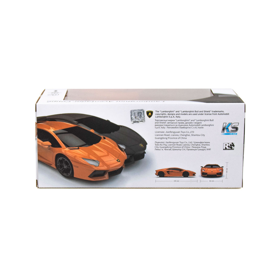 Автомобиль на радиоуправлении LAMBORGHINI AVENTADOR LP 700-4 KS DRIVE 124GLBO светятся фары