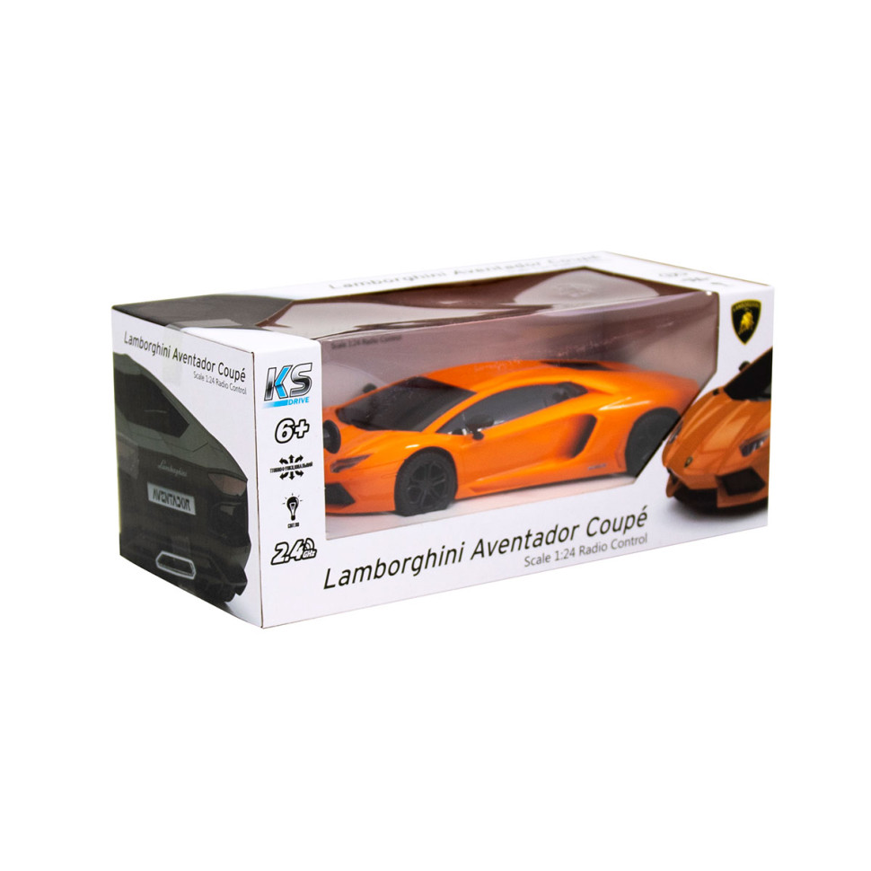 Автомобиль на радиоуправлении LAMBORGHINI AVENTADOR LP 700-4 KS DRIVE 124GLBO светятся фары