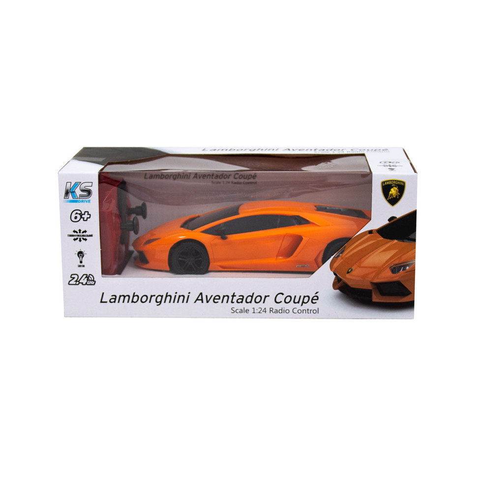 Автомобиль на радиоуправлении LAMBORGHINI AVENTADOR LP 700-4 KS DRIVE 124GLBO светятся фары
