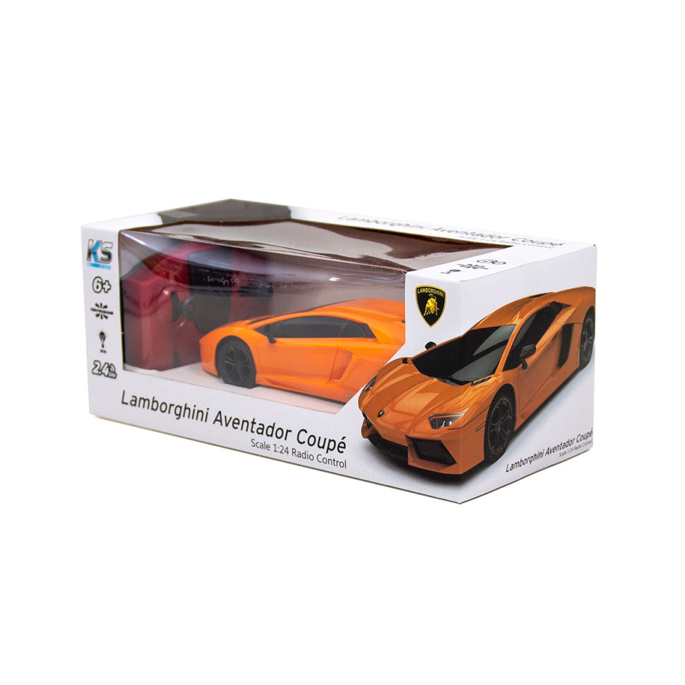 Автомобиль на радиоуправлении LAMBORGHINI AVENTADOR LP 700-4 KS DRIVE 124GLBO светятся фары