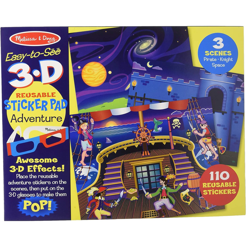 Многоразовые 3-D наклейки 