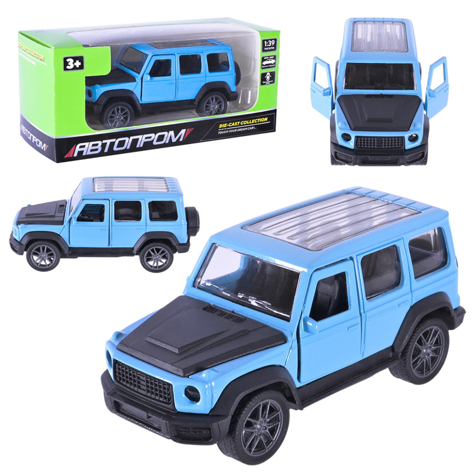 Машинка інерційна Джип АВТОПРОМ AP4393(Light-Blue) масштаб 1:43 