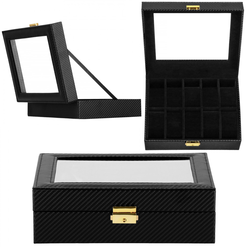 Скринька-органайзер для зберігання годинників Springos HA1057 25x20x8 см