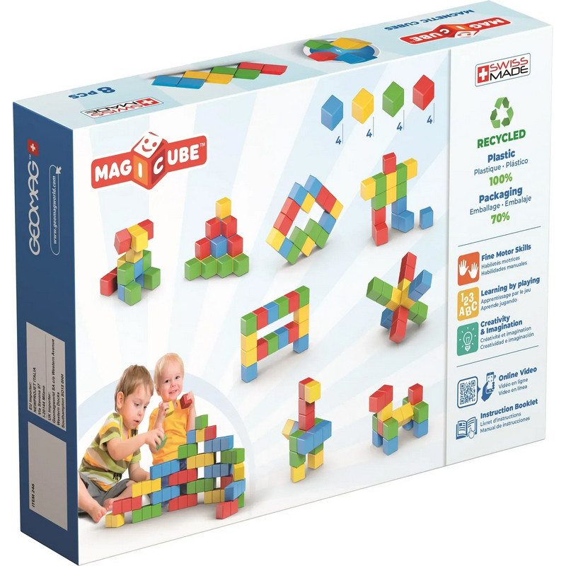 Дитячі магнітні кубики 