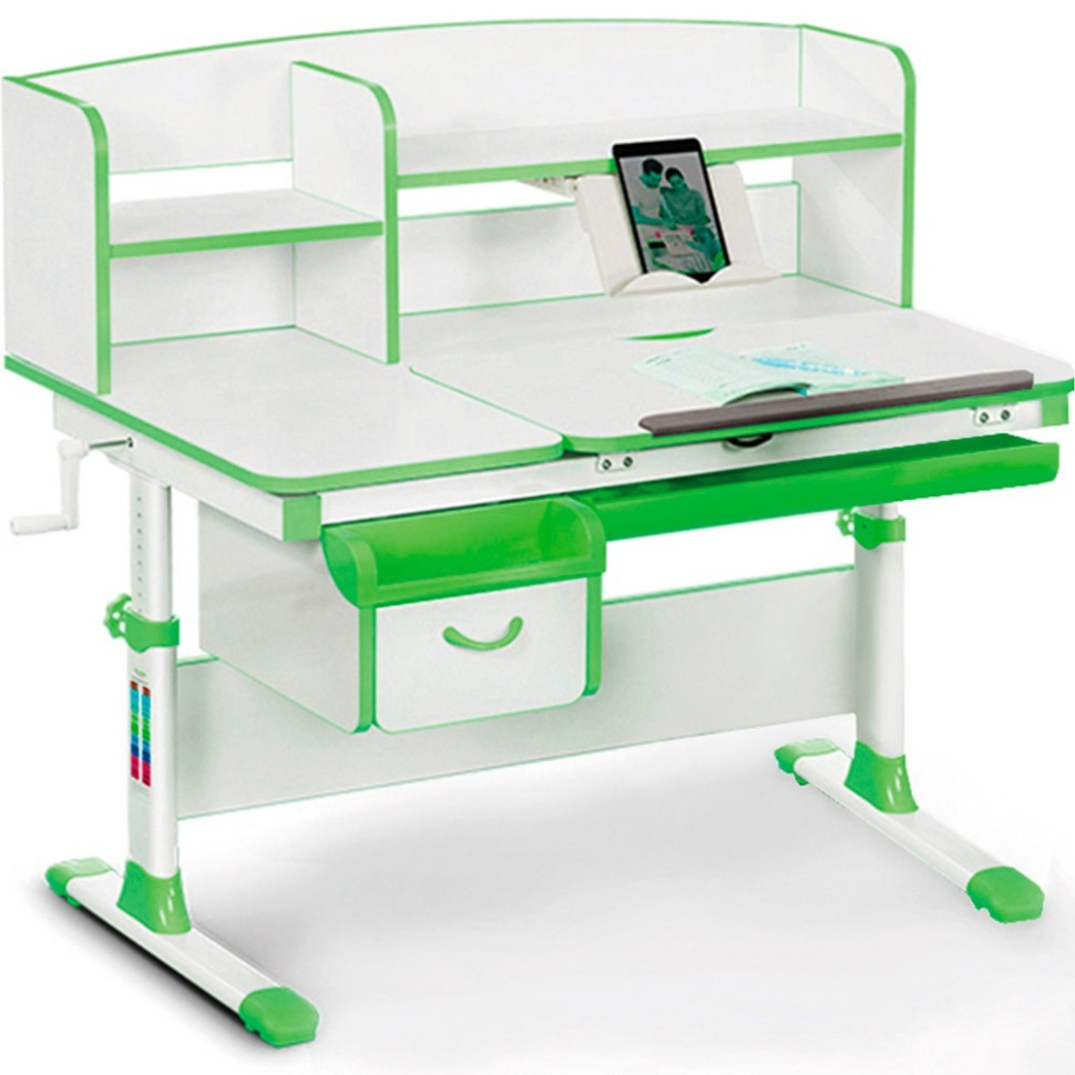 Дитяча парта Evo-kids Evo-50 Z, стіл, ящик, зелений