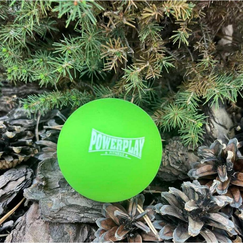 Масажний силіконовий м'яч PP-4354 Silicone Lacrosse Ball PowerPlay PP-4354_Green