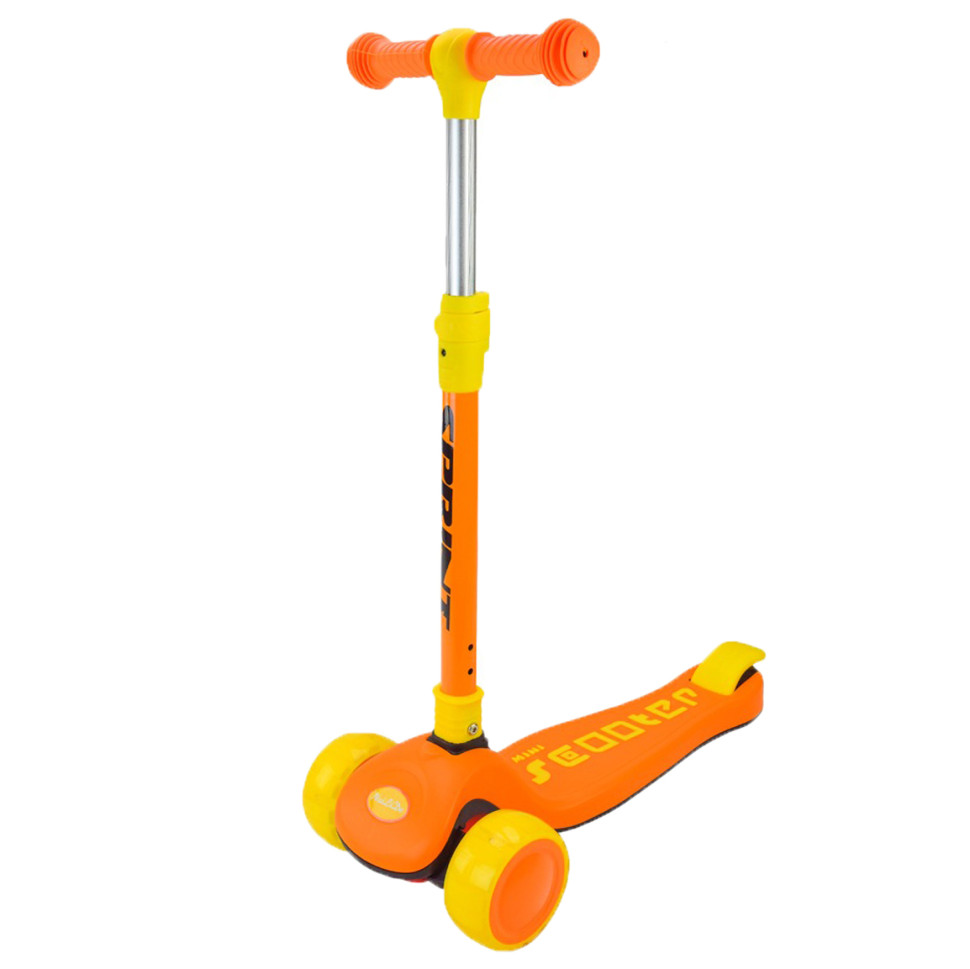 Самокат детский 3-х колесный Mini Scooter Bambi SC2420(Orange) светящиеся колеса оранжевый