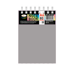 Блокнот А6 Апельсин В-БП6-80(Gray) 80 листов, пружина сверху