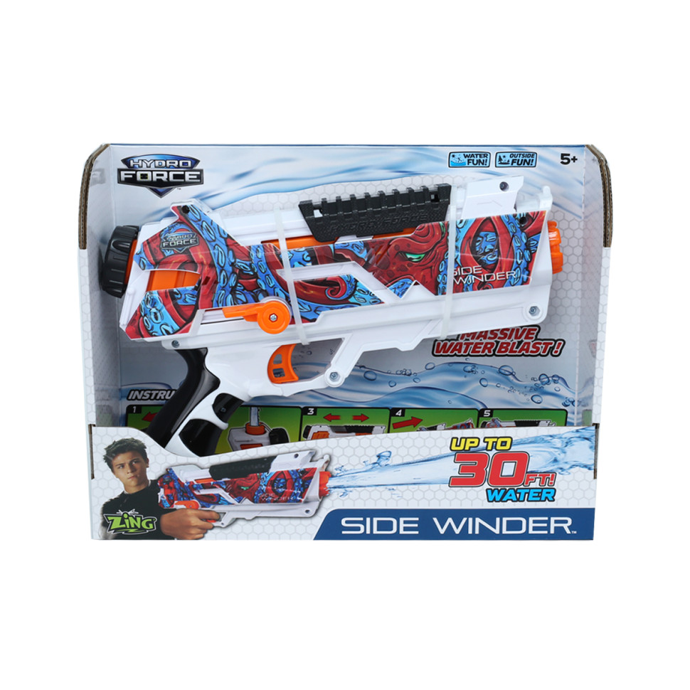 Игрушечный водный бластер SIDE WINDER Zing ZG658 серии «Hydro Force» 
