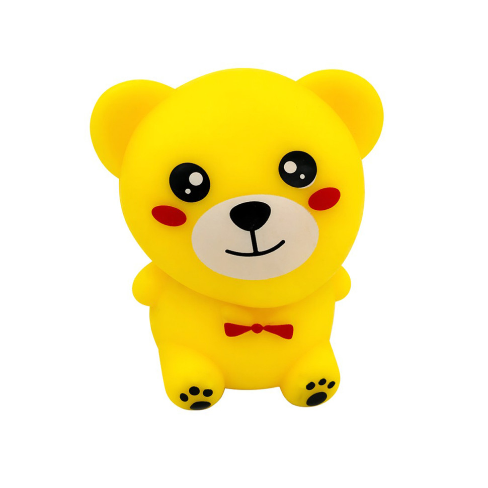 Детская антистресс-игрушка Яркий Мишка Bambi sa1673(Yellow) 6 см