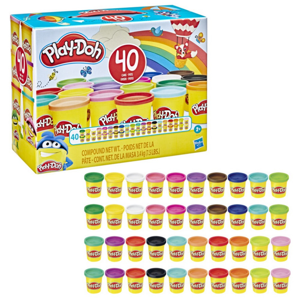 Набор для творчества с пластилином из 40 баночек Play-Doh E9413