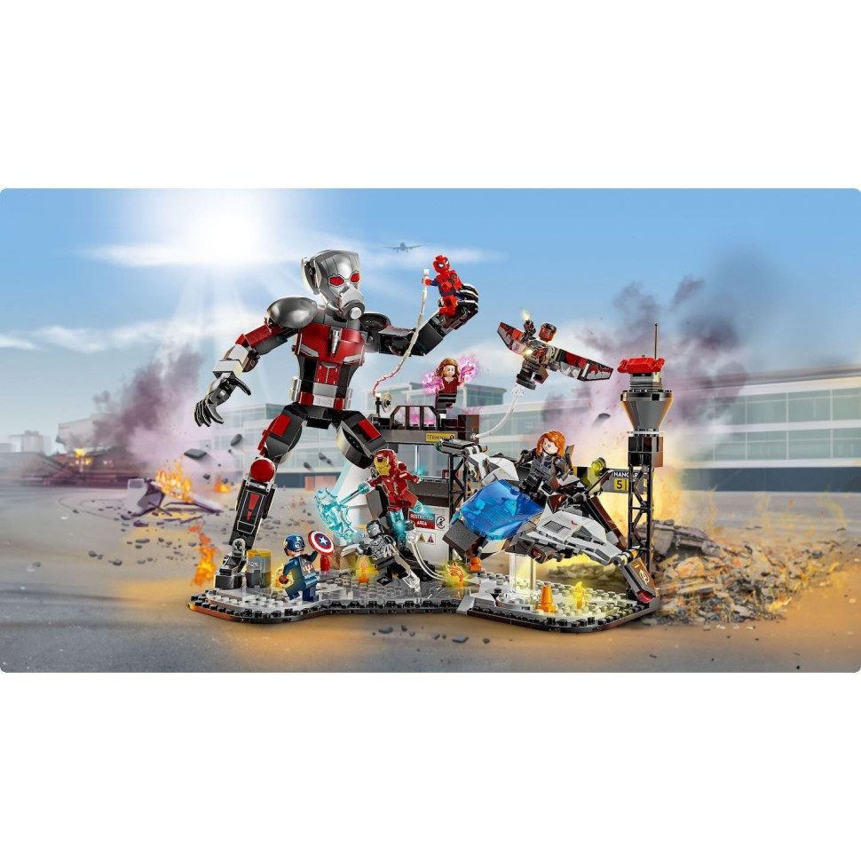 Конструктор LEGO Super Heroes Первый мститель: Противостояние Приключенческая битва 76314, 736 деталей