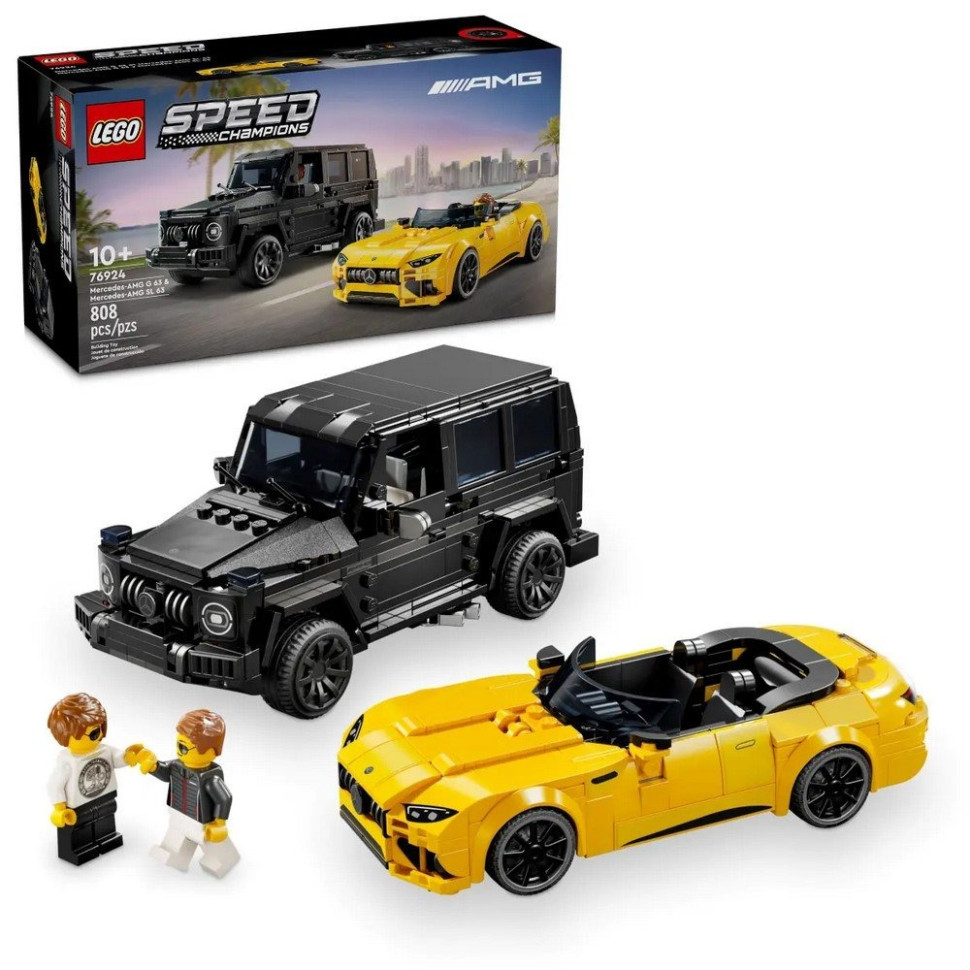Конструктор «Mercedes-AMG G 63 и Mercedes-AMG SL 63» LEGO 76924, 808 деталей