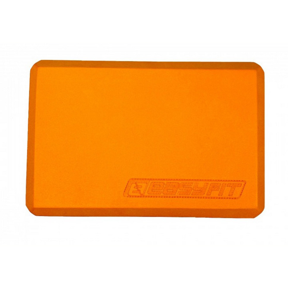 Блок для йоги EasyFit EF-1818-OR, EVA, Оранжевый