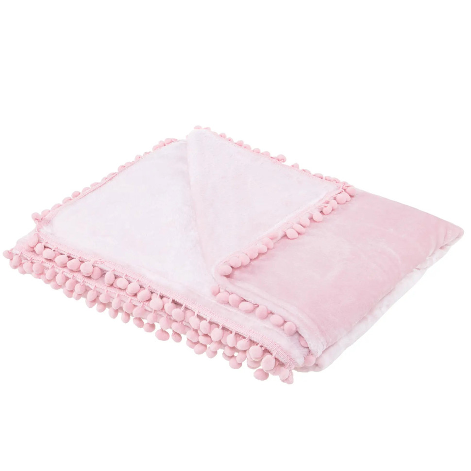 Плед-покрывало Extra Soft Springos HA7087 розовый 200x220 см.