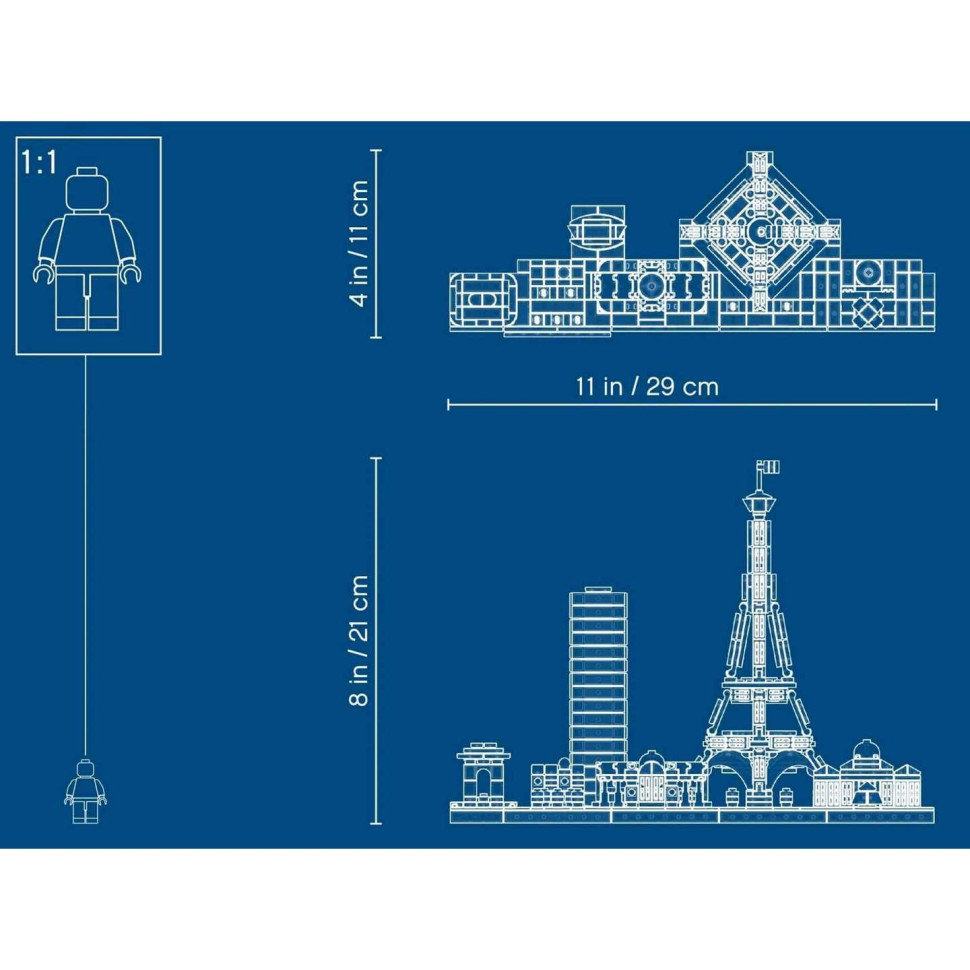 Конструктор LEGO Architecture Париж 21044