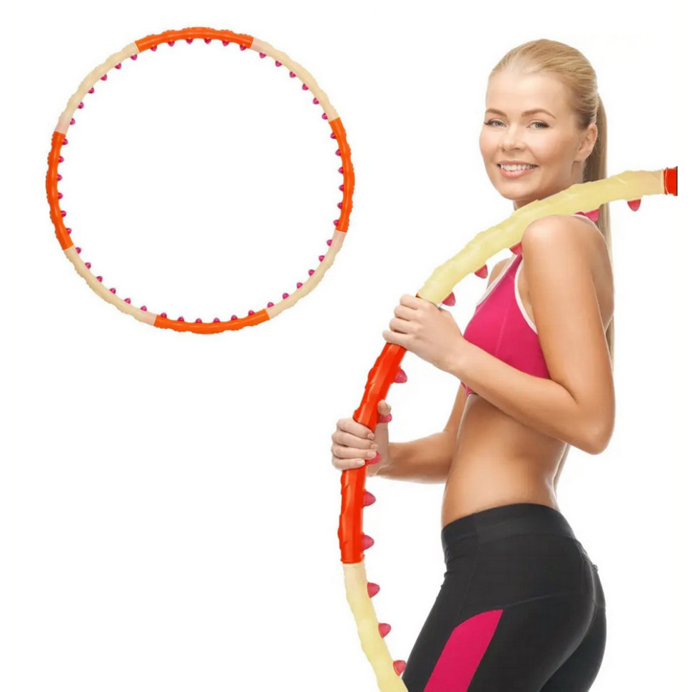 Обруч с массажными магнитными шариками Magnet Massage Hoop Newt NE-F-50