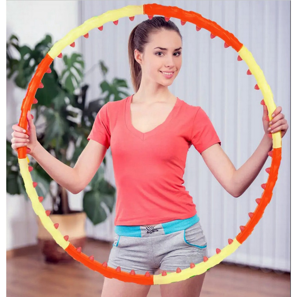 Обруч с массажными магнитными шариками Magnet Massage Hoop Newt NE-F-50