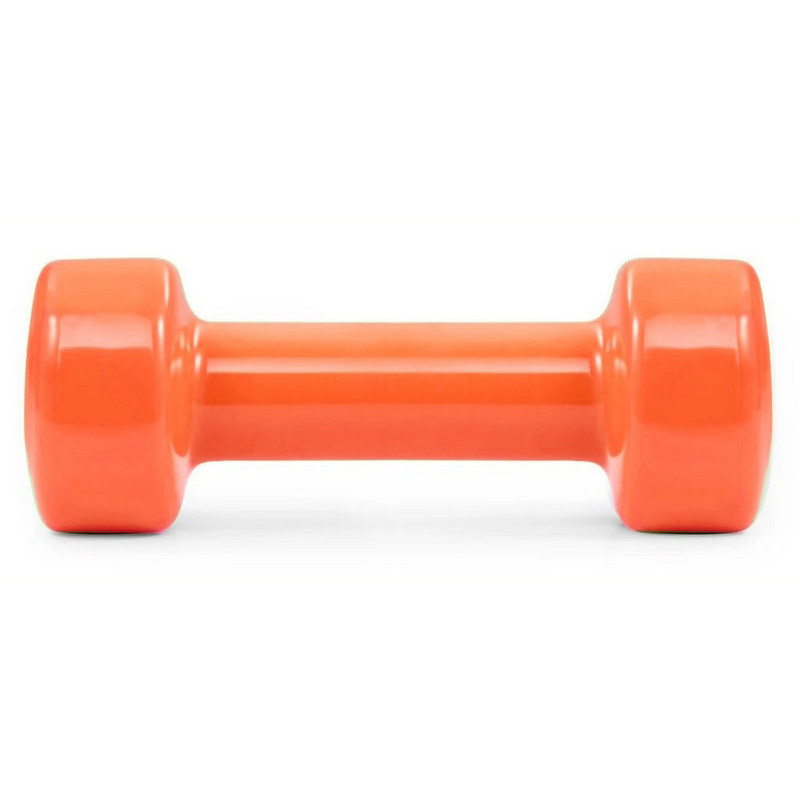 Гантель вінілова PowerPlay PP_4103_1kg, Помаранчева 1 кг