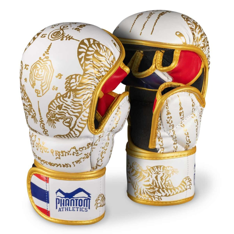 Перчатки для ММА Muay Thai Phantom PHMMAG2706-LXL White Gold, L/XL (капа в подарок)