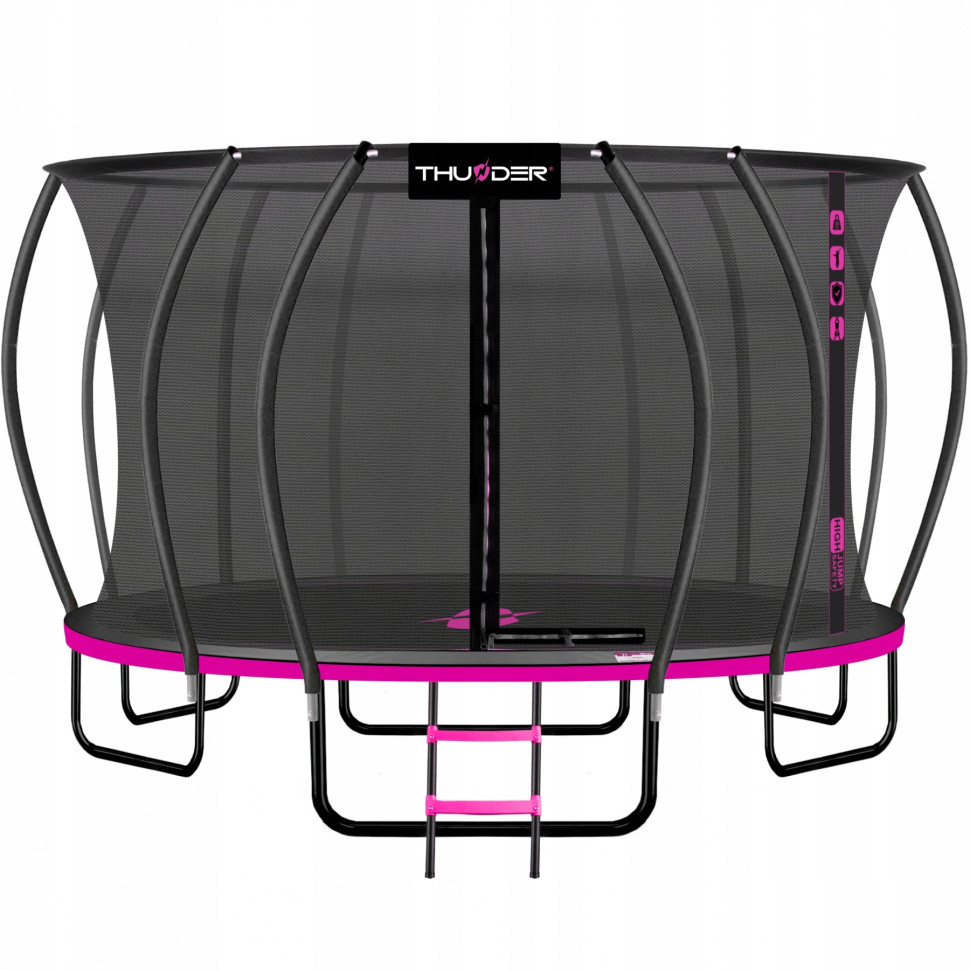 Батут с внутренней сеткой Thunder INSIDE-ULTRA-16FT-PINK Black/Pink 490 см 