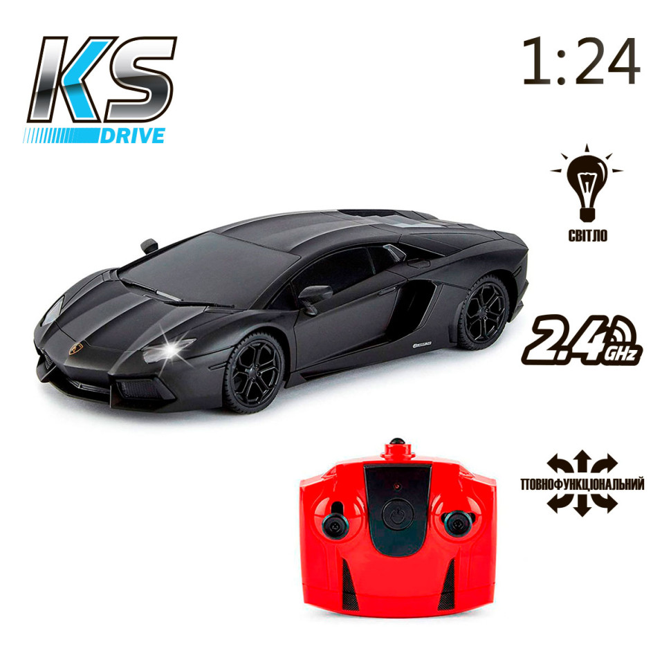 Автомобіль на радіокеруванні LAMBORGHINI AVENTADOR LP 700-4 KS DRIVE 124GLBB світяться фари