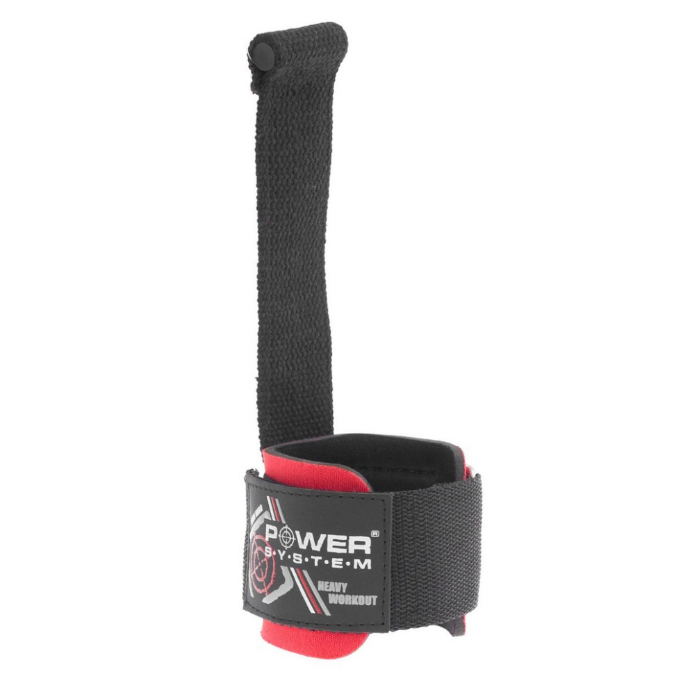 Лямки для тяги з валиком Power Pin Power System PS-3350_Black_Red