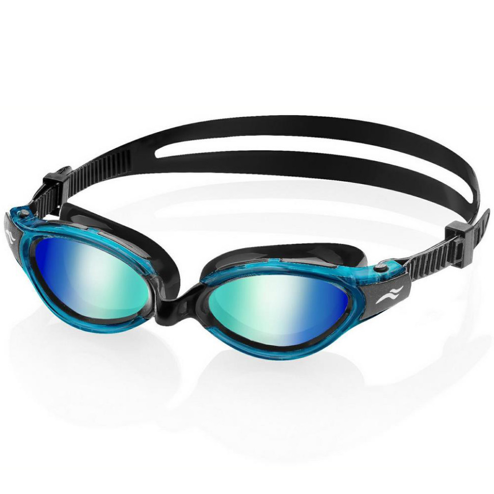 Окуляри для плавання TRITON 2.0 MIRROR Aqua Speed 283-02(60412) чорний, бірюзовий, OSFM