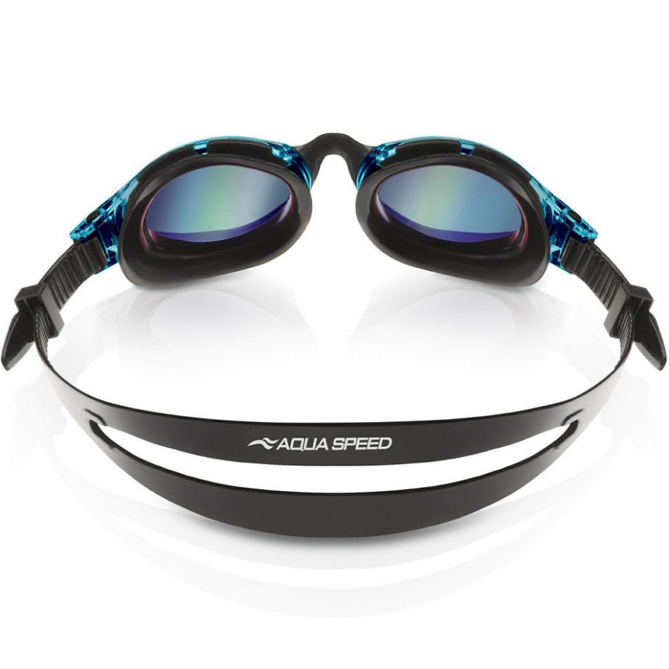 Окуляри для плавання TRITON 2.0 MIRROR Aqua Speed 283-02(60412) чорний, бірюзовий, OSFM
