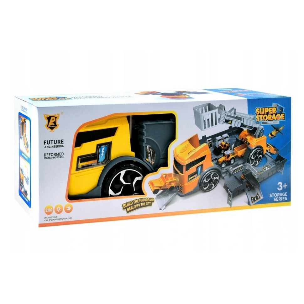 Игровой набор Трейлер P905-A стройтехника 35 см.