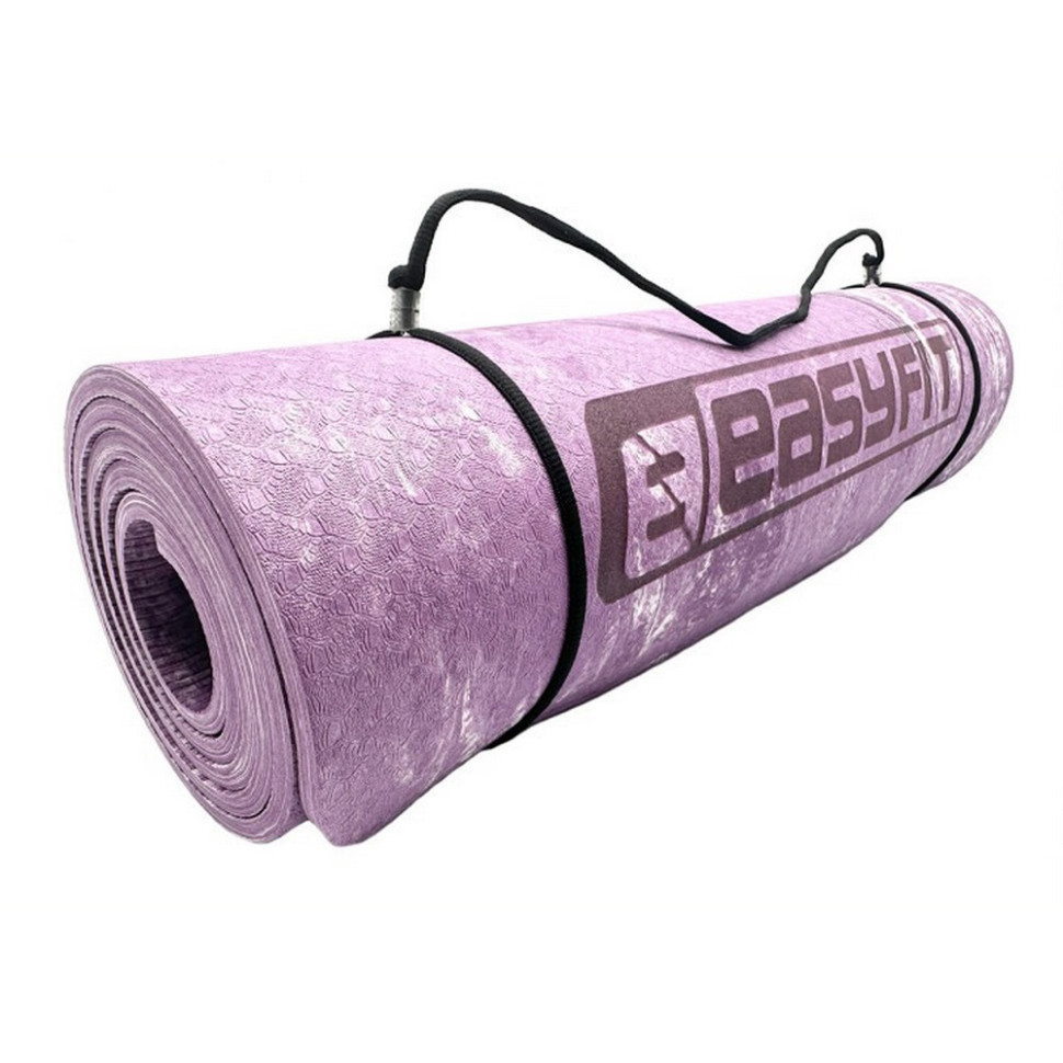 Коврик для йоги и фитнеса PER Premium Mat EasyFit EF-1930-1-V 8 мм, фиолетовый
