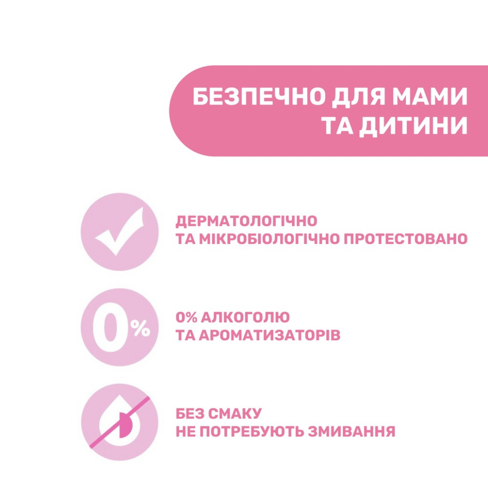 Серветки очищаючі для гігієни грудей Chicco 09166.00, 72 штук