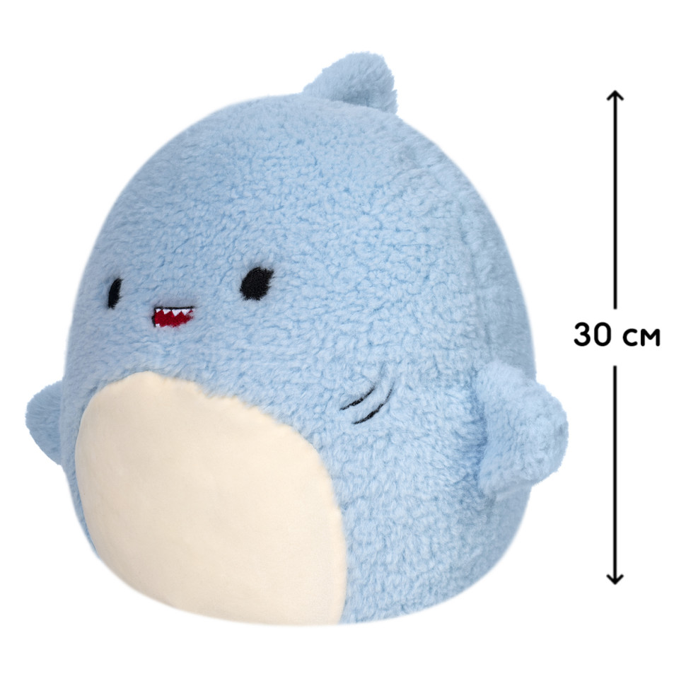 Мягкая игрушка Акула Дейви Squishmallows SQCR03538, 30 см