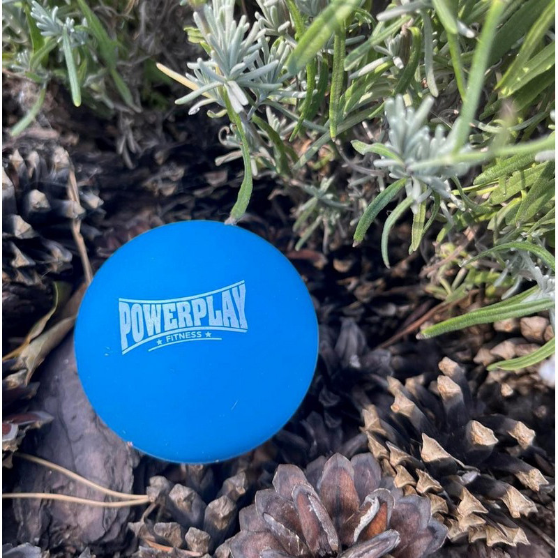 Масажний силіконовий м'яч PP-4354 Silicone Lacrosse Ball PowerPlay PP-4354_Blue